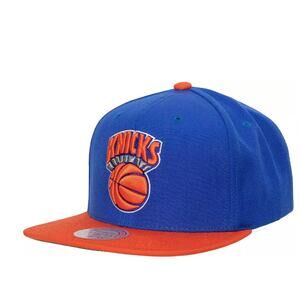 NY Knicks Mitchell & Ness Two Tone Hardwood Classic Snapback Hat NBA Playoffs